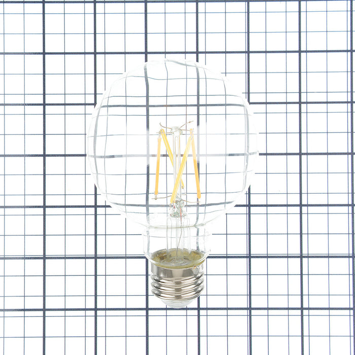 RAB Filament G25 3.8W 40W Equivalent 350Lm E26 Base 90 CRI 2200K-3000K Dimmable Clear (G25-3-E26-922/30-F-C-WGD)