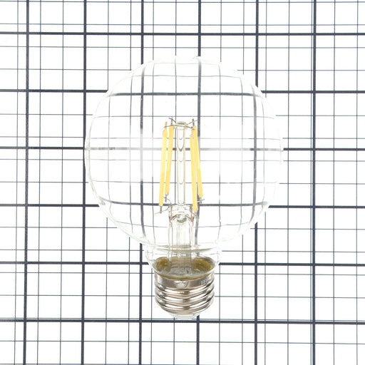 Feit Electric 5.5W [60W Equivalent] Daylight 5000K G25 E26 Base Dimmable Enhance Glass Filament Globe LED Bulb 3-Pack (G2560/950CA/FIL/3/RP)