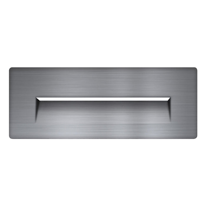 GM Lighting Brushed Nickel Faceplate Scoop For 120V LED Brick Light (GBL-FPH-BN)