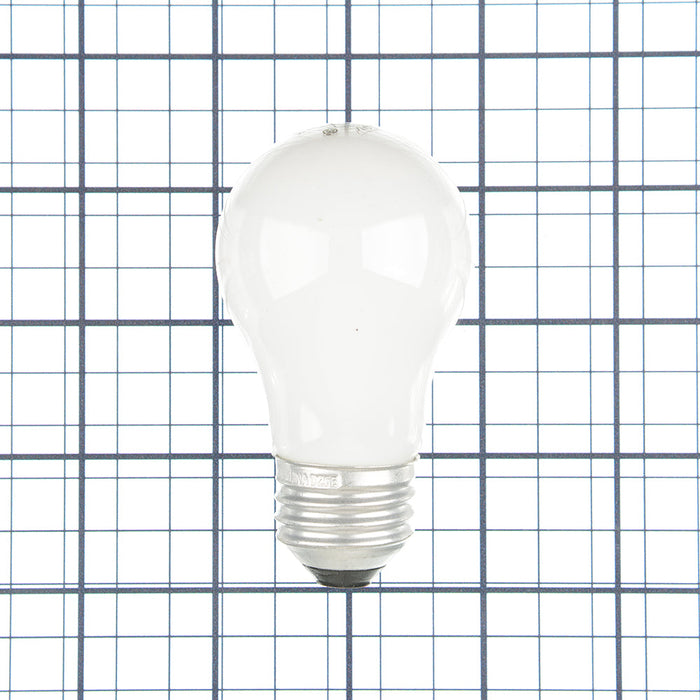 GE 15A/W-2PK 120 15W A15 Incandescent Lamp 120V 2500K 110Lm 100 CRI Dimmable 2-Pack (97491)