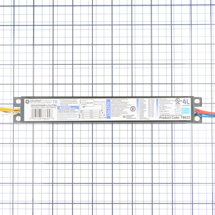 GE GE432MAXPL/ULTRA Linear Fluorescent Low High Efficiency Multivolt Instant Start (78625)