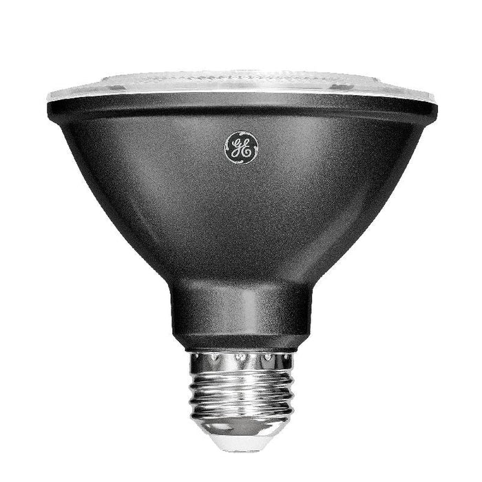 GE LED12DP30RB927/40 12W LED PAR30 Directional Lamp 120V 1050Lm 2700K 90 CRI Dimmable 40 Degree Beam Angle E26 Base Black Housing (93311925)