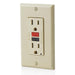 Leviton 15A SmartlockPro GFCI Receptacle/Outlet Ivory (GFNT1-RI)