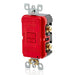 Leviton Red Self-Test GFCI Blank Face Slim Lite Receptacle/Outlet 20A 125V (GFRBF-R)