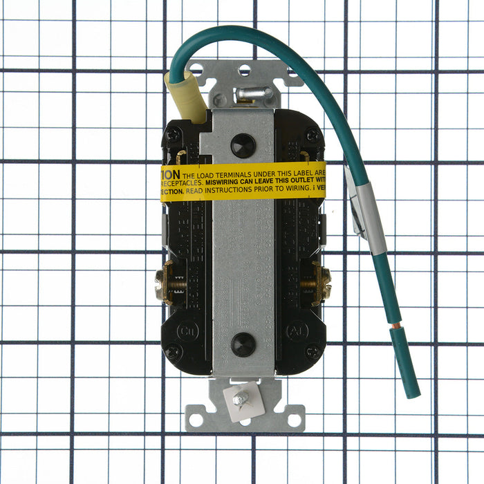 Leviton SmartlockPro Isolated Ground GFCI Duplex Receptacle Outlet Extra Heavy-Duty Industrial Spec Grade 15A 20A Feed-Through 125V Gray (GFTR1-IGG)