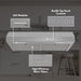 Broan-NuTone Glacier 36 Inch Range Hood 350 MAX Blower CFM 1.5 Sones Stainless Steel (GLA2363SS)