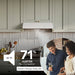 Broan-NuTone Glacier 30 Inch Range Hood 490 MAX Blower CFM 1.0 Sones White (GLA3304WW)