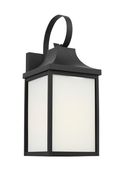 Generation Lighting Saybrook 1-Light Outdoor Wall Lantern In Brushed Steel Silver With Clear Glass Shades And Smooth White Glass Shades (GLO1021TXB)