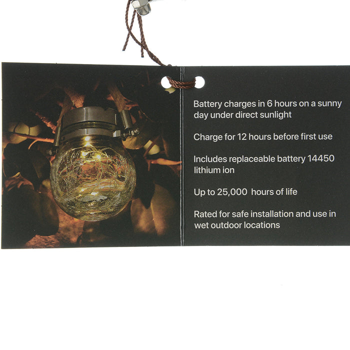 Feit Electric 3 Inch Solar Powered Fairy Jar Light (GLOBE3/FY/SOL/LED)