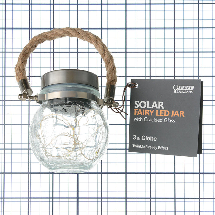 Feit Electric 3 Inch Solar Powered Fairy Jar Light (GLOBE3/FY/SOL/LED)
