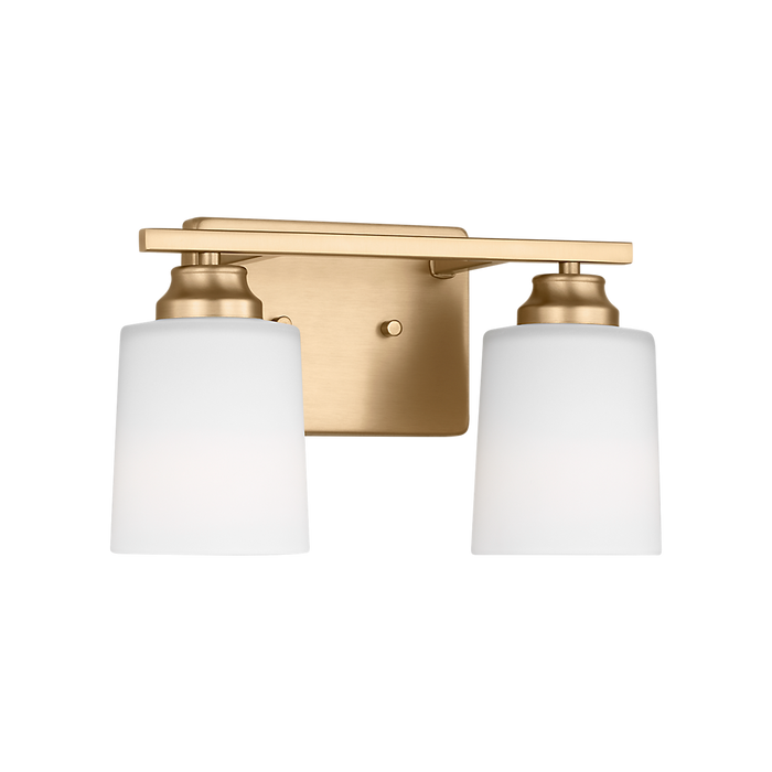 Generation Lighting Vinton Two-Light Wall/Bath Sconce Satin Brass Bulb[s] Included (4420902EN3-848)