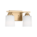 Generation Lighting Vinton Two-Light Wall/Bath Sconce Satin Brass Bulb[s] Included (4420902EN3-848)