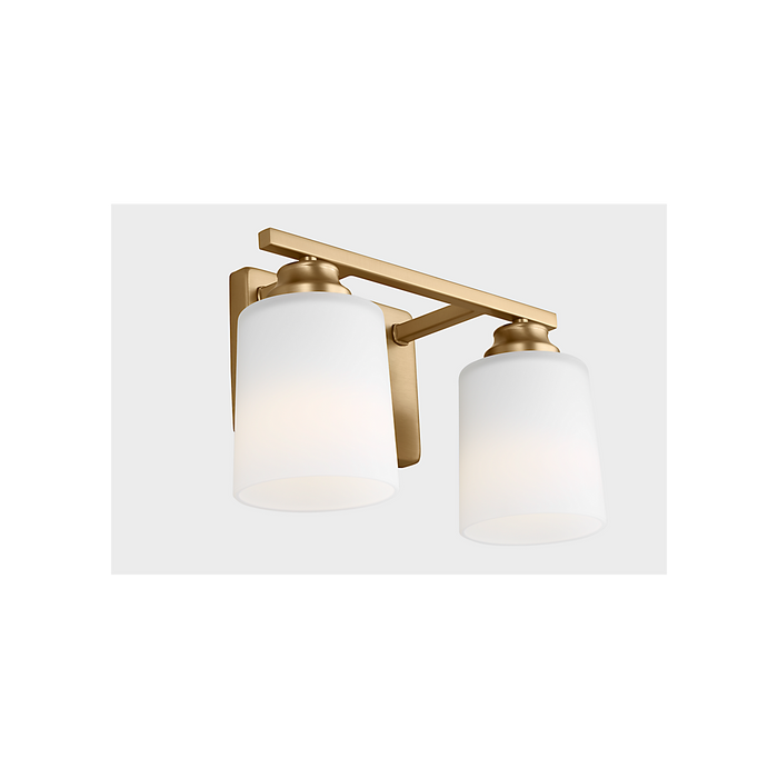Generation Lighting Vinton Two-Light Wall/Bath Sconce Satin Brass Bulb[s] Included (4420902EN3-848)