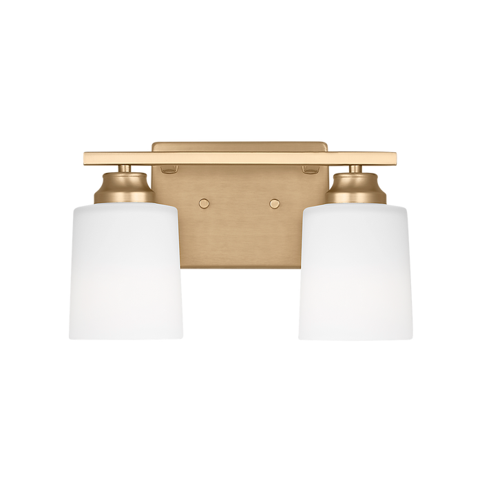 Generation Lighting Vinton Two-Light Wall/Bath Sconce Satin Brass Bulb[s] Included (4420902EN3-848)