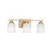 Generation Lighting Vinton Three-Light Wall/Bath Sconce Satin Brass Bulb[s] Not Included (4420903-848)