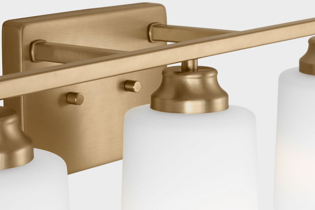 Generation Lighting Vinton Three-Light Wall/Bath Sconce Satin Brass Bulb[s] Included (4420903EN3-848)