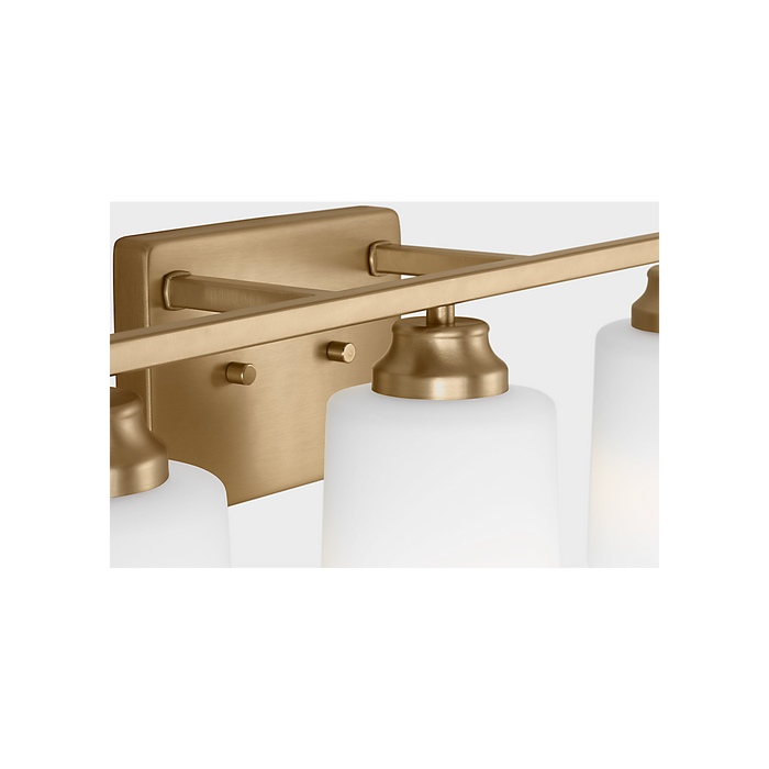 Generation Lighting Vinton Three-Light Wall/Bath Sconce Satin Brass Bulb[s] Not Included (4420903-848)