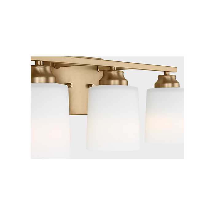 Generation Lighting Vinton Three-Light Wall/Bath Sconce Satin Brass Bulb[s] Included (4420903EN3-848)