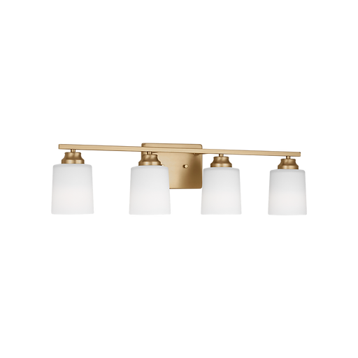 Generation Lighting Vinton Four-Light Wall/Bath Sconce Satin Brass Bulb[s] Included (4420904EN3-848)
