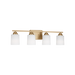 Generation Lighting Vinton Four-Light Wall/Bath Sconce Satin Brass Bulb[s] Included (4420904EN3-848)