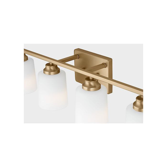 Generation Lighting Vinton Four-Light Wall/Bath Sconce Satin Brass Bulb[s] Included (4420904EN3-848)