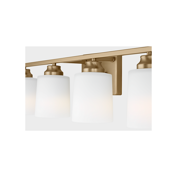 Generation Lighting Vinton Four-Light Wall/Bath Sconce Satin Brass Bulb[s] Not Included (4420904-848)