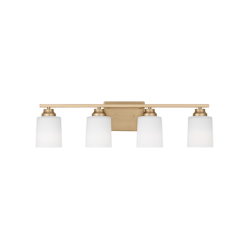 Generation Lighting Vinton Four-Light Wall/Bath Sconce Satin Brass Bulb[s] Not Included (4420904-848)