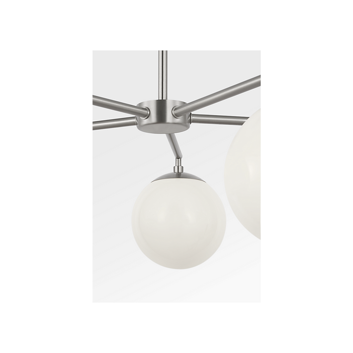Generation Lighting Nube Five-Light Chandelier Brushed Nickel Bulb[s] Not Included (GLC1795BN)