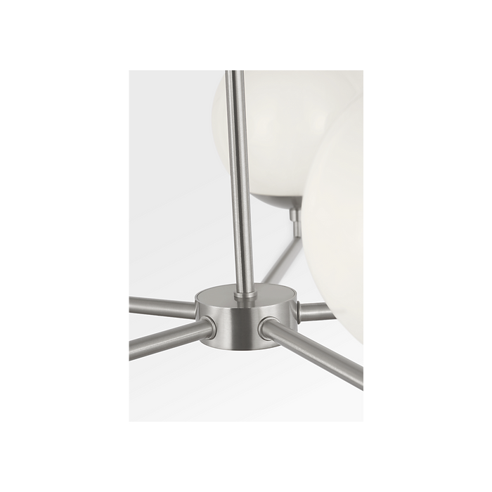 Generation Lighting Nube Five-Light Chandelier Brushed Nickel Bulb[s] Included (GLC1795BNE)