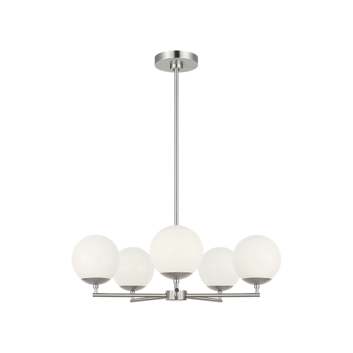 Generation Lighting Nube Five-Light Chandelier Brushed Nickel Bulb[s] Not Included (GLC1795BN)