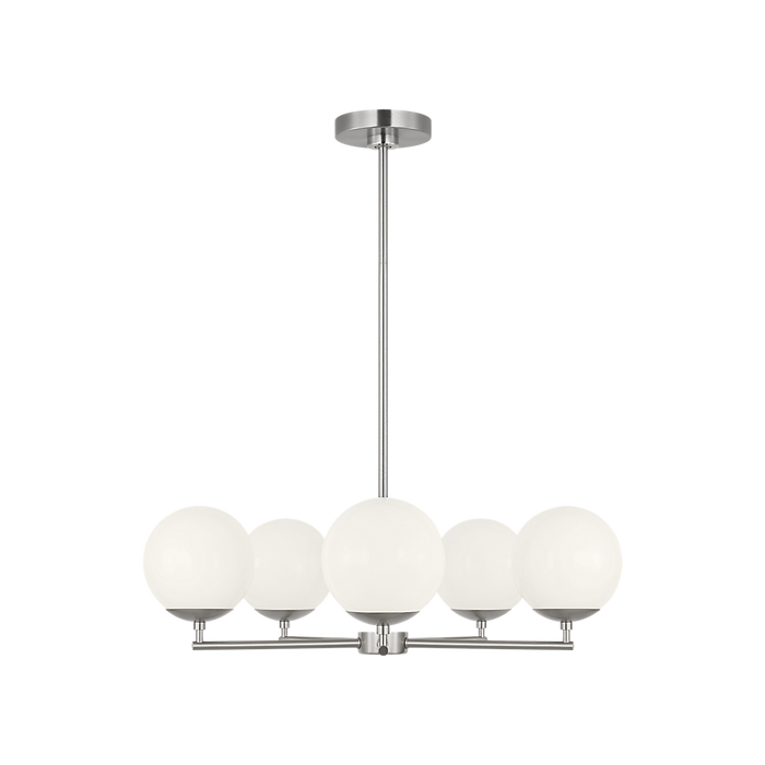 Generation Lighting Nube Five-Light Chandelier Brushed Nickel Bulb[s] Not Included (GLC1795BN)