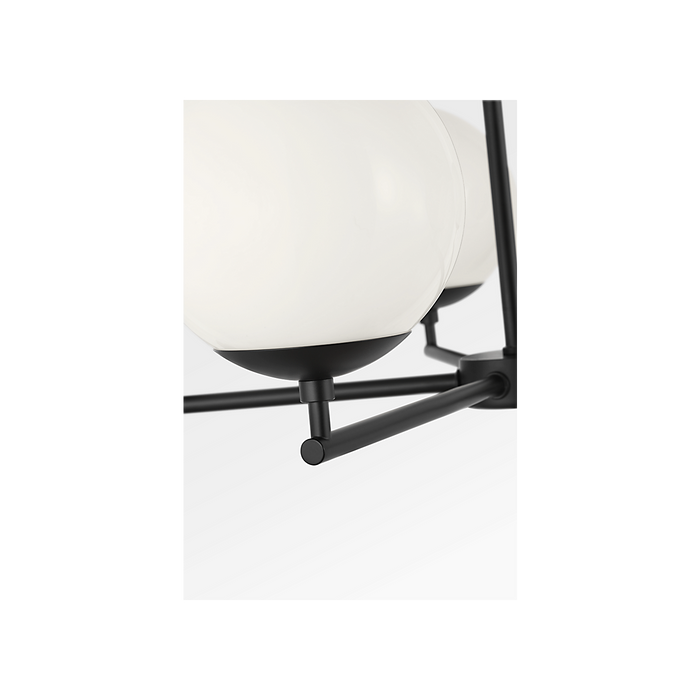 Generation Lighting Nube Five-Light Chandelier Midnight Black Bulb[s] Not Included (GLC1795MBK)