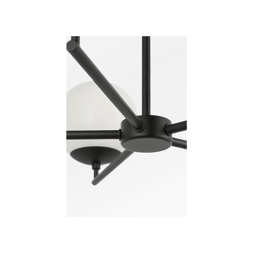 Generation Lighting Nube Five-Light Chandelier Midnight Black Bulb[s] Not Included (GLC1795MBK)