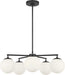 Generation Lighting Nube Five-Light Chandelier Midnight Black Bulb[s] Not Included (GLC1795MBK)