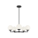 Generation Lighting Nube Five-Light Chandelier Midnight Black Bulb[s] Included (GLC1795MBKE)