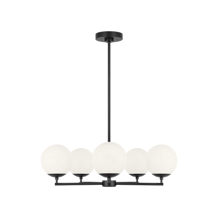 Generation Lighting Nube Five-Light Chandelier Midnight Black Bulb[s] Included (GLC1795MBKE)