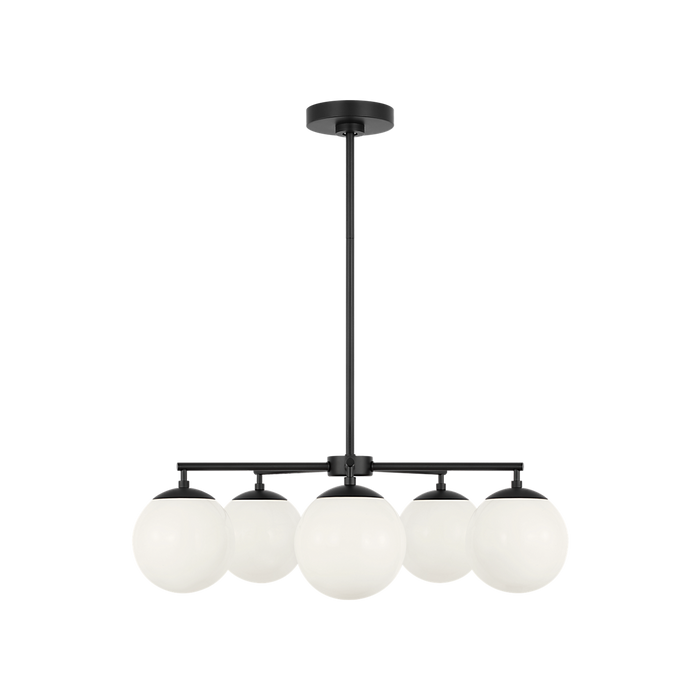 Generation Lighting Nube Five-Light Chandelier Midnight Black Bulb[s] Not Included (GLC1795MBK)