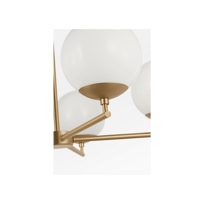 Generation Lighting Nube Five-Light Chandelier Satin Brass Bulb[s] Not Included (GLC1795SB)