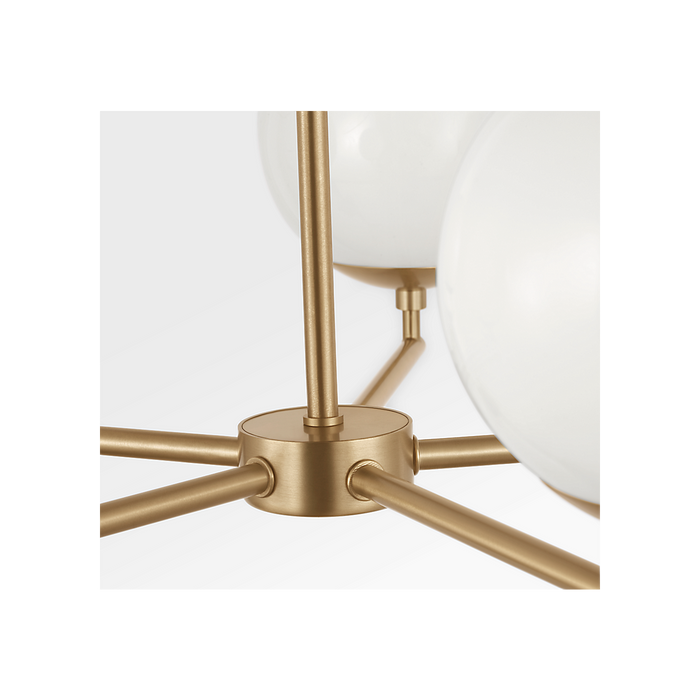 Generation Lighting Nube Five-Light Chandelier Satin Brass Bulb[s] Included (GLC1795SBE)