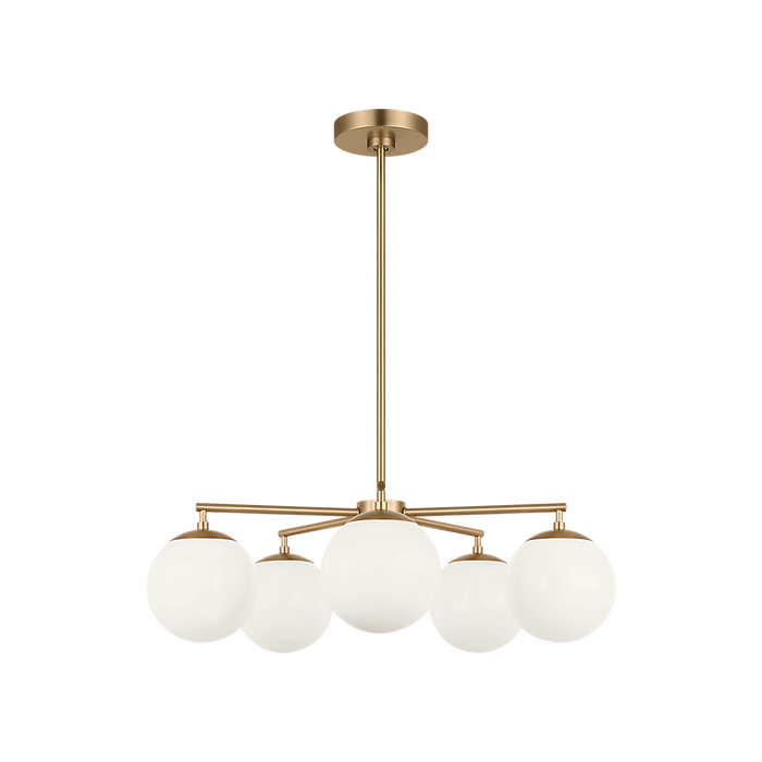 Generation Lighting Nube Five-Light Chandelier Satin Brass Bulb[s] Not Included (GLC1795SB)