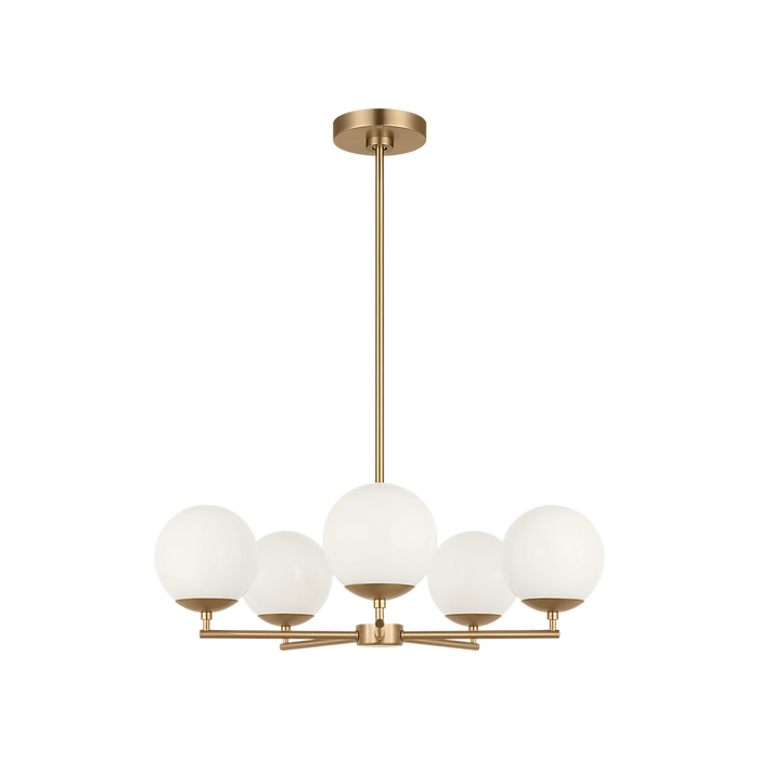 Generation Lighting Nube Five-Light Chandelier Satin Brass Bulb[s] Not Included (GLC1795SB)