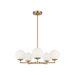 Generation Lighting Nube Five-Light Chandelier Satin Brass Bulb[s] Not Included (GLC1795SB)