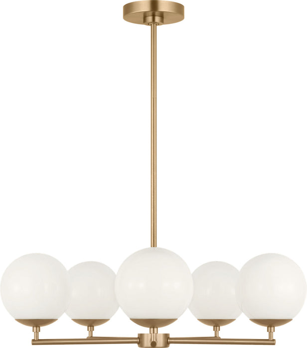 Generation Lighting Nube Five-Light Chandelier Satin Brass Bulb[s] Included (GLC1795SBE)