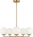 Generation Lighting Nube Five-Light Chandelier Satin Brass Bulb[s] Included (GLC1795SBE)
