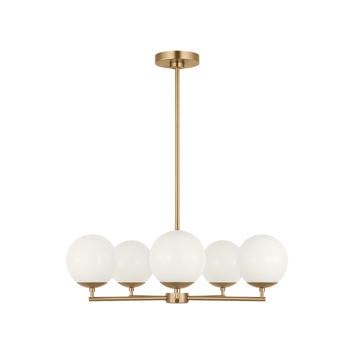Generation Lighting Nube Five-Light Chandelier Satin Brass Bulb[s] Not Included (GLC1795SB)