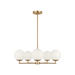 Generation Lighting Nube Five-Light Chandelier Satin Brass Bulb[s] Not Included (GLC1795SB)