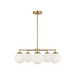 Generation Lighting Nube Five-Light Chandelier Satin Brass Bulb[s] Included (GLC1795SBE)