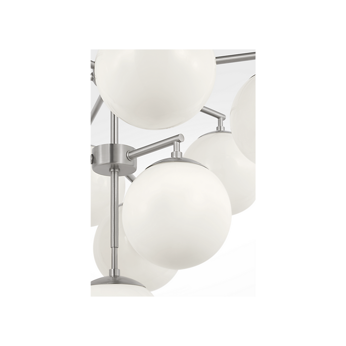 Generation Lighting Nube Ten-Light Chandelier Brushed Nickel Bulb[s] Not Included (GLC18010BN)