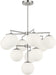 Generation Lighting Nube Ten-Light Chandelier Brushed Nickel Bulb[s] Included (GLC18010BNE)