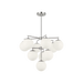 Generation Lighting Nube Ten-Light Chandelier Brushed Nickel Bulb[s] Not Included (GLC18010BN)